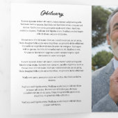 Vogels bij zonsopgang 2 Foto Begrafenis Drieluik Programma (Binnenzijde eerst)