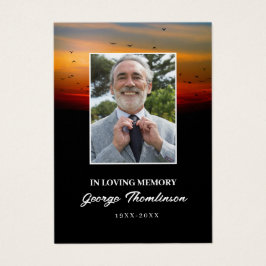 Vogels bij zonsopgang Foto Mini Gebed Kaart