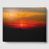 Vogels bij zonsopgang & foto vieren het leven gastenboek (Achterkant)