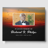 Vogels bij zonsopgang & foto vieren het leven gastenboek (Voorkant)