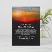 Vogels bij zonsopgang Herinnering van de dood Jubi Kaart (Staand voorkant)