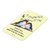 Vogels; Bijbelvers: Zing Lof aan de Heren Magneet (Linkerzijde)