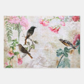  vogels, bijen en vlinderephemera ontkoppeling inpakpapier vel (Voorkant 2)