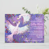 Vogels & Bijen Vleermuis Mitzvah Uitnodiging (Staand voorkant)