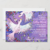 Vogels & Bijen Vleermuis Mitzvah Uitnodiging (Voorkant)