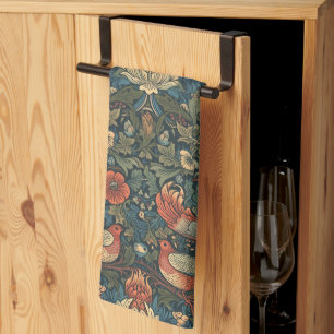Vogels Bladeren Bloemig Vintage William Morris Pat Theedoek