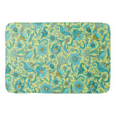 Vogels Bloemen Blues, Geel Badmat (Voorkant)
