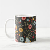 Vogels Bloemen Boheems Patroon Koffiemok (Links)