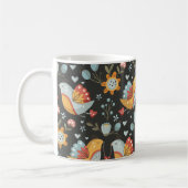 Vogels Bloemen Boheemse liefde patroon Koffiemok (Links)