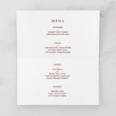 Vogels & Bloemen Chinees Trouwplaats + Menu Kaart (Binnenkant ongevouwen)