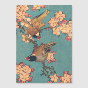 Vogels Bloemen Hokusai Japanse kunst