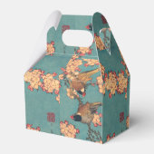 Vogels Bloemen Hokusai Japanse kunst Bedankdoosjes (Achterkant)
