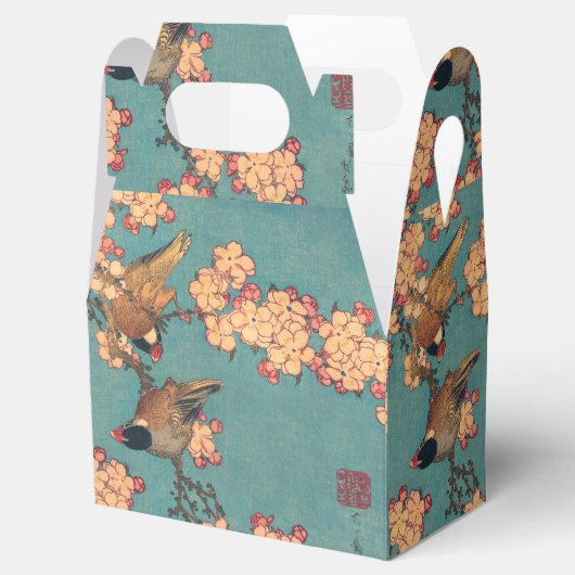 Vogels Bloemen Hokusai Japanse kunst Bedankdoosjes (Geopend)