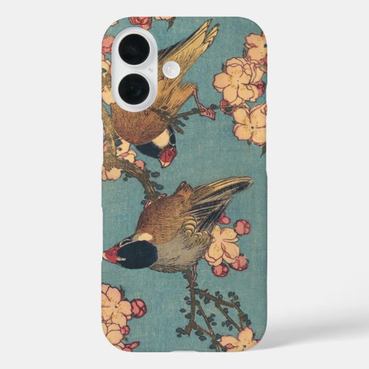 Vogels Bloemen Hokusai Japanse kunst Case-Mate iPhone Case (Achterkant)