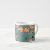 Vogels Bloemen Hokusai Japanse kunst Espresso Kop (Voorkant rechts)