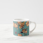 Vogels Bloemen Hokusai Japanse kunst Espresso Kop (Rechts)