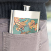 Vogels Bloemen Hokusai Japanse kunst Flacon (Voorbeeld)