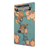 Vogels Bloemen Hokusai Japanse kunst Mini Klembord (Angled2)