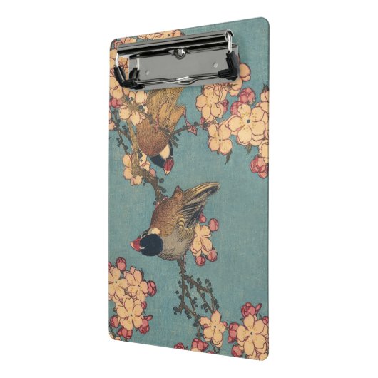 Vogels Bloemen Hokusai Japanse kunst Mini Klembord (Angled2)