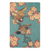 Vogels Bloemen Hokusai Japanse kunst Mini Klembord (Achterkant)