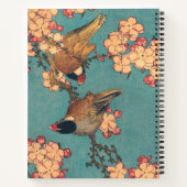 Vogels Bloemen Hokusai Japanse kunst Notitieboek (Achterkant)