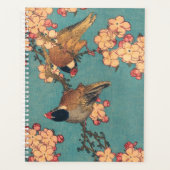 Vogels Bloemen Hokusai Japanse kunst Planner (Voorkant)