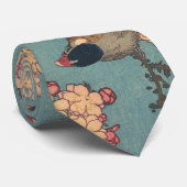 Vogels Bloemen Hokusai Japanse kunst Stropdas (Opgerold)