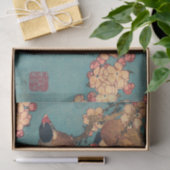 Vogels Bloemen Hokusai Japanse kunst Tissuepapier (Geschenk)