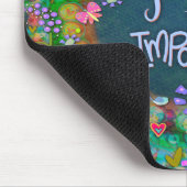 Vogels Bloemen Inspirerend Quote Plezier Muismat (Hoek)