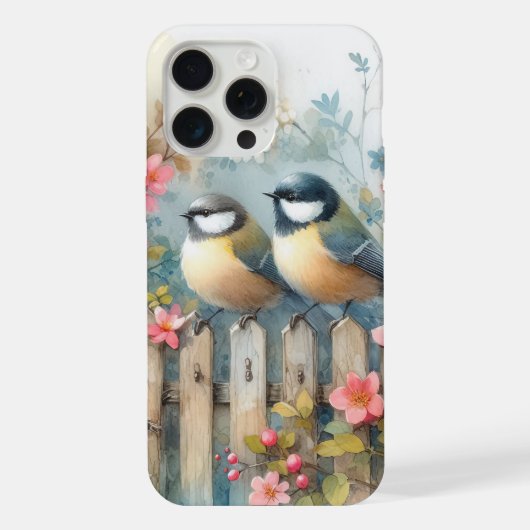 Vogels & Bloemen iPhone Hoesje (Achterkant)