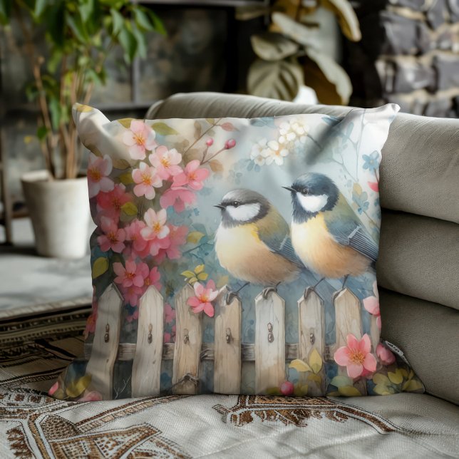 Vogels & Bloemen Kussen (Creator heeft geüpload)