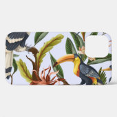 Vogels & Bloemen: Tropisch patroon. Case-Mate iPhone Case (Achterkant (horizontaal))