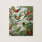 Vogels Bloemen Vogel natuur  schilderij Legpuzzel (Verticaal)