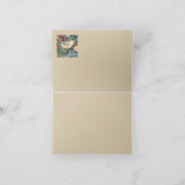 Vogels & Bloemen Wm Morris Kunst Bedankkaart (Binnen)