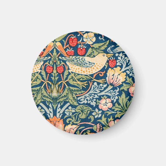 Vogels & Bloemen Wm Morris Kunst Magneet (Voorkant)