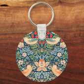Vogels & Bloemen Wm Morris Kunst Sleutelhanger (Voorkant)