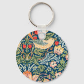 Vogels & Bloemen Wm Morris Kunst Sleutelhanger (Achterkant)