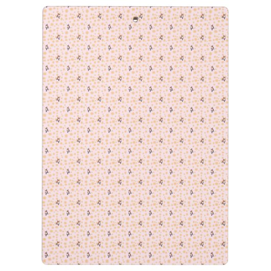 Vogels bloemenpatroon klembord (Achterkant)