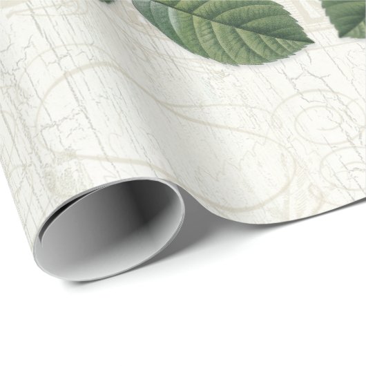 vogels Botanische bloemen Ephemera ontkoppeling Cadeaupapier (Rol Hoek)