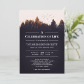 Vogels boven bosgeviering van het leven kaart (Staand voorkant)