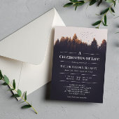 Vogels boven bosgeviering van het leven kaart