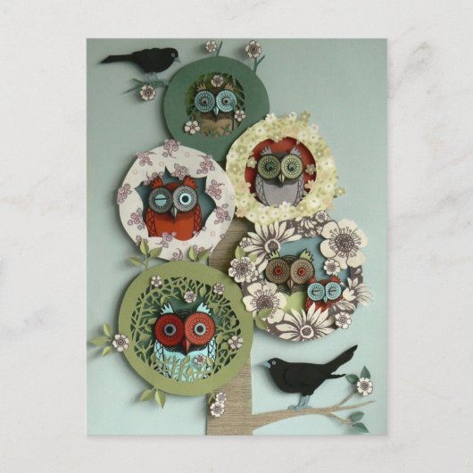 vogels briefkaart (Voorkant)