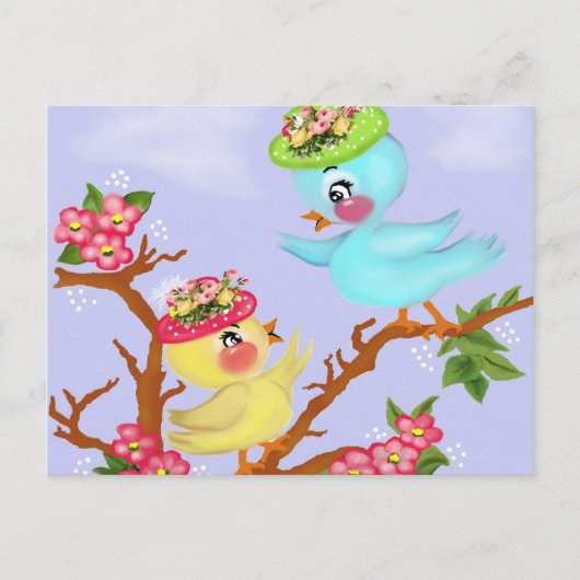vogels briefkaart (Voorkant)