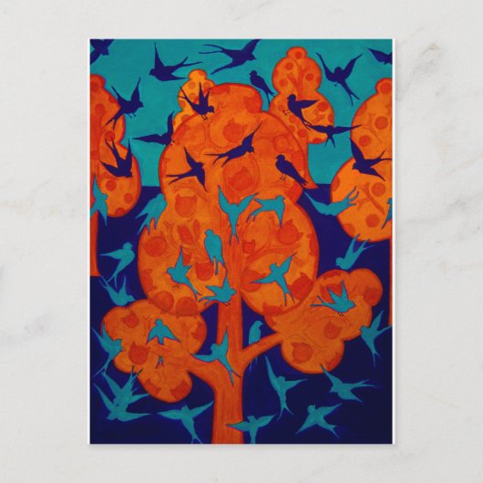 vogels briefkaart (Voorkant)