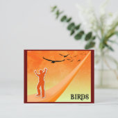 vogels briefkaart (Staand voorkant)