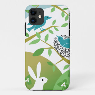 Vogels & Bunny Spring iPhone Case