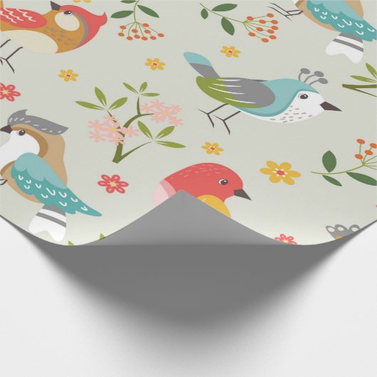 vogels cadeaupapier (Hoek)