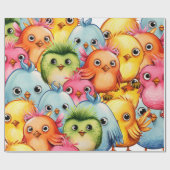 Vogels Cadeaupapier (Vlak)