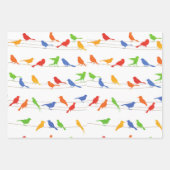 Vogels Cadeauverpakking Papier Blad. Inpakpapier Vel (Voorkant 3)
