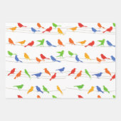 Vogels Cadeauverpakking Papier Blad. Inpakpapier Vel (Voorkant 2)